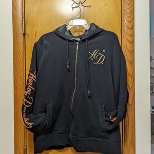 Harley Davidson zip up women's hoodie